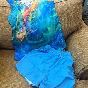 Tie dye marbled set
